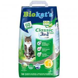 Biokat's classic kattenbakvulling fresh 18liter AFHALEN