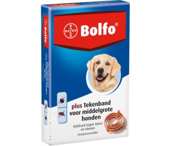 Bolfo teken- en vlooienband - Medium
