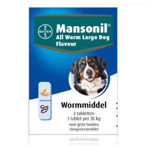 Mansonil All Worm Tasty - Large dog