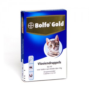 Bolfo Gold vlooiendruppels kat <4kg