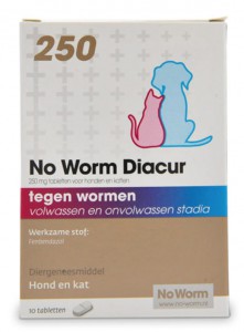 No Worm Diacur hond en kat 250 of 500mg