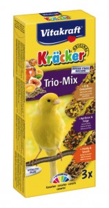 Kräcker Trio-Mix Kanarie ei/abrikoos/honing