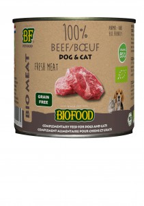 Biofood Organic 100% Rundvlees hond&kat 200 gr
