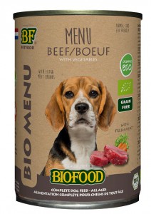 Biofood Organic Rund Menu Hond 400 gr