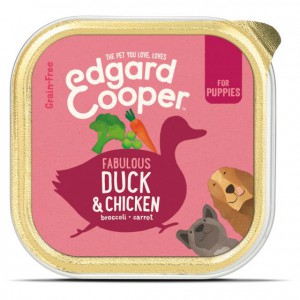 Edgard & Cooper kuipje puppy eend & kip 150 gram