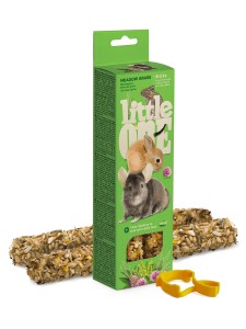 Little One Weidegras Knabbelsticks voor knaagdieren en konijnen 2x 55 gr