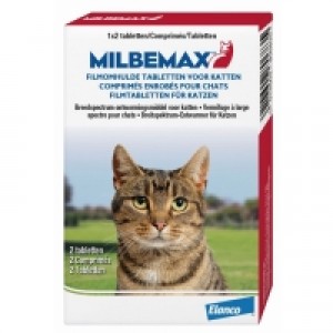 Milbemax grote kat 2 tablet