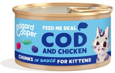 Edgard & Cooper Chunks Kitten cod & Chicken 85 gram