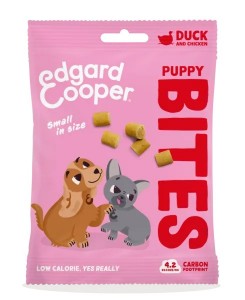 Edgard & Cooper bites puppy eend en kip S 50gram