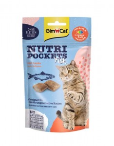 Gimcat Nutri Pockets fish salmon 60 gram