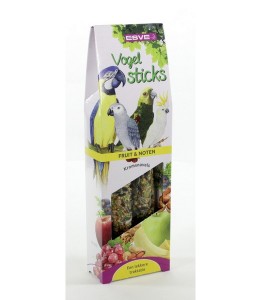 ESVE Vogelsticks Papegaai Fruit en Noten 2 st