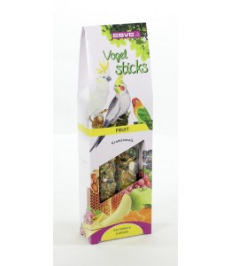 ESVE Vogelsticks Agapornis/groot-parkiet Fruit 2 st