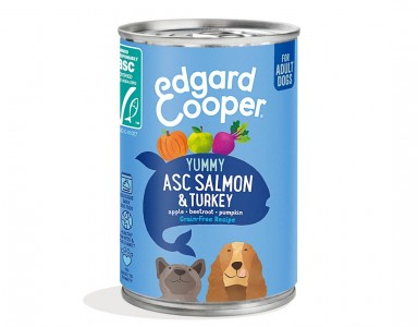 Edgard & Cooper dog zalm & Kalkoen 400 gram