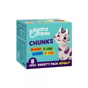 Edgard & Cooper adult cat multi pack chunks in sauce