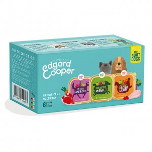Edgard & Cooper Multipack Kip, Wild, Lam Hond Adult 6 x 100 gram