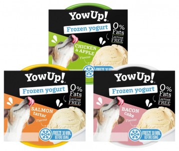 YowUp! Frozen Yoghurt mix Bacon,salmon,chicken 3x110gram