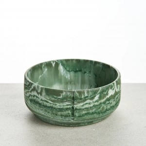 Pino classic bowl large Crocodile Green marmer