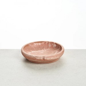 Pino classic bowl small kleine hond of kat salmon terra marmer