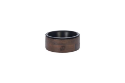 Designed by Lotte voerbak Milani hout/rvs zwart 800ml